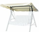 Livingandhome - Beige Outdoor Garden Patio Swing Chair Cover, 200x100CM AC0549 747492485655