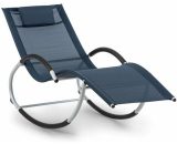 Blum Westwood Rocking Chair Swing Lounger Ergonomic Aluminium Dark Blue - Dark Blue 4060656151095 4060656151095