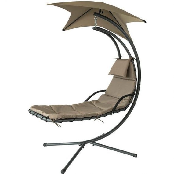 Garden Patio Hammock Swing Hammock Swing Chair Sun Lounger Relaxing Chair, OGS39-BR - Sobuy OGS39-BR 4251388611715