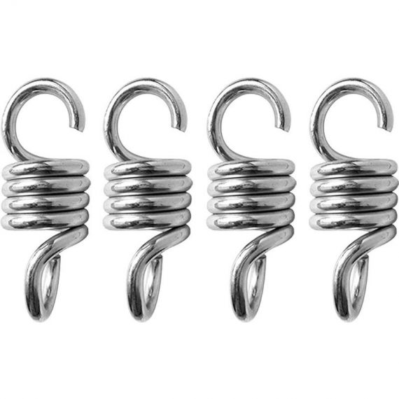 Kartokner - 4 Pieces Hammock Spring, 7mm Hammock Chair Spring, Spring Hook Extension, Hammock Chair Accessory for Porch Chairs Swings Hanging (7mm) KARsports20220220 9347799102487