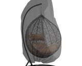 210D Hanging Egg Chair Cover Durable Lightweight Waterproof Egg Swing Chair Cover - Black&without zipper H39621-2|867 805444770706