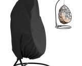 Langray - Patio Hanging Chair Cover 210D Oxford Fabric Waterproof Veranda Patio Cocoon Egg Chair Garden Furniture Protective Cover with Elastic Hem MMUK00376 9116323513392
