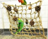 Birds Climbing Net Bird Chewing Toys Hemp Rope Ladder Toy Parrot Hammock Toy(Small) Karwxh20220533 9366737906079