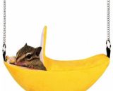 Litzee - Hanging hammock for pets Hamster hanging toy Snuggle Hut for squirrel, chinchilla, guinea pig, pig, rat, mouse, small LI005108 9116323633052