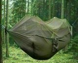 Nylon Swinging Hammock Double Person Outdoor Camping Tent Travel Hanging Bed - Army Green 700-0061 5056391901148