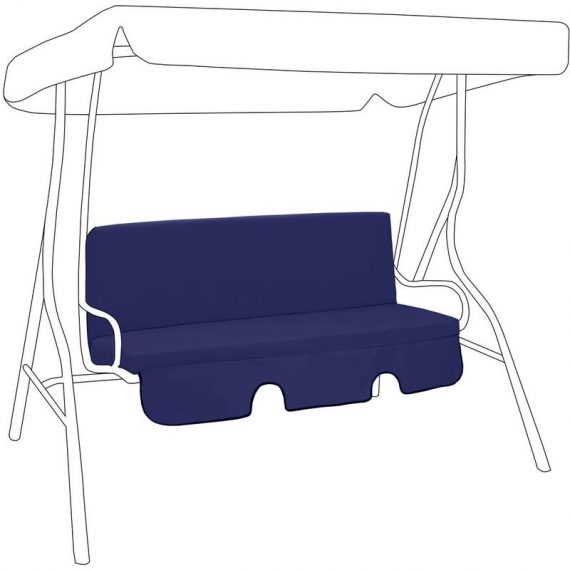 Replacement Cushions Swing Seat Hammock Garden Pads Water Resistant 2/3 Seater, Navy - Gardenista GP G6 Hammock Pad C6628 Navy 5056086060525