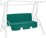 Replacement Cushions Swing Seat Hammock Garden Pads Water Resistant 2/3 Seater, Green - Gardenista GP G6 Hammock Pad C6628 Green 5056086057228