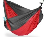 Hammock Outdoor, Travel Hammock for 2 People, Ultra-light,Camping, up to 200 kg, Red - Relaxdays 10023673_47_GB 4052025946883