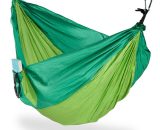 Hammock Outdoor, Travel Hammock for 2 People, Ultra-light,Camping, up to 200 kg, Light-green - Relaxdays 10023673_133_GB 4052025946876