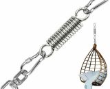Suspension Spring, Steel Spring, Rotating Spring Hammock, with 2 Carabiners and 360° Swivel, Load Capacity up to 250 kg for Punching Bag Stand, HH-C-0908060 6286512005137