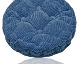 Round pillow cushion, hanging chair cushion, soft seat cushion, comfortable seat, yoga meditation home, kitchen, dining room, office 4545cm Blue CUK06600 9182174511245
