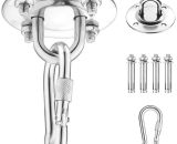 Ceiling hook, wall mounting hook for hanging hammock, yoga, hanging chair and boxing bag, 500kg Stainless steel capacity Trainer suspension kit with BETGB008364 9088659331400