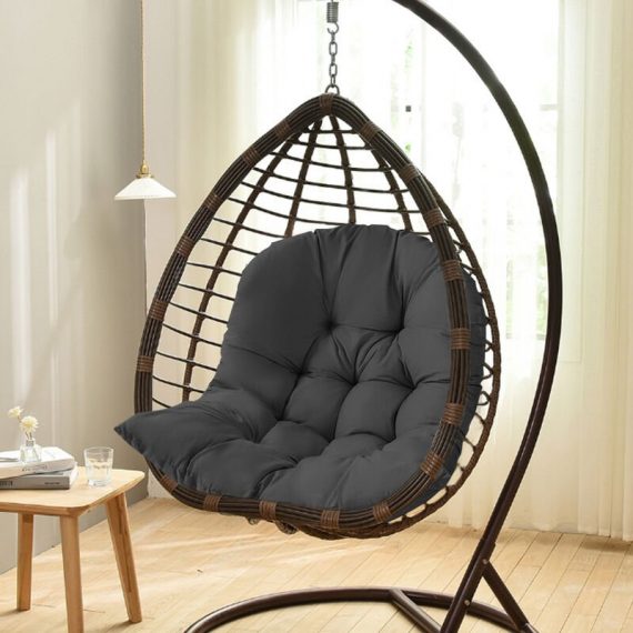 Hanging Egg Swing Chair Replacement Seat Pad Cushion 80x120CM, Black CT0058 747492488816