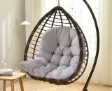 Hanging Egg Swing Chair Replacement Seat Pad Cushion 80x120CM, Light Grey CT0060 747492488830