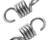 2pcs Hooks 700lb Weight Hammock Spring Bracket Chair Spring for Porch Chair Swing Hanging YBD007414ZYH