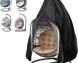 Patio Hanging Chair Cover Outdoor Egg Chair Cover Durable Waterproof Swing Chair Dust Cover Black, L Size 231200cm,model:Black 231x200cm H41257-L 772672000939