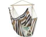 Hanging Chair. Modern Cotton Swing Seat, For Adults & Children, In- & Outdoor Use, Max. 150 Kg, Multicoloured - Relaxdays 10023675_872_GB 4052025903664