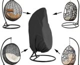 LangRay Garden Hanging Chair Cover Rattan Wicker Waterproof Hanging Chair Cover Egg Protective Cover Chair Water and Dust Resistant - 190 X115cm MM010087 9116323508817
