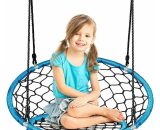 Net Hanging Swing Chair Kids Indoor Outdoor Play Equipment w/ Adjustable Ropes OP70310BL 736542294446