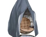 LITZEE Hanging chair cover for patio, Outdoor dustproof rocking chair cover with zipper and drawstring Resis Garden furniture protector (size: LI008166 9381719145000