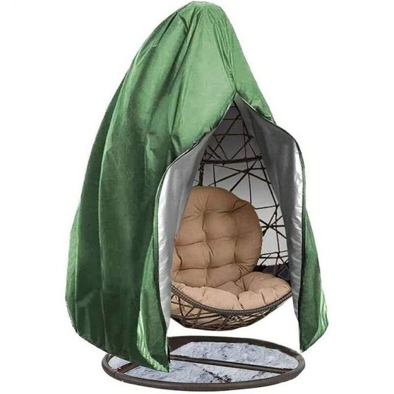 Patio Hanging Chair Cover, Outdoor Waterproof Dustproof Egg Swing Chair Covers With Zipper And Drawstring Durable Heavy Duty Garden Furniture LIA07446 9771353020861