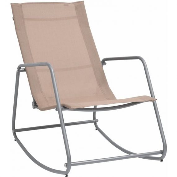 Garden Swing Chair Taupe 95x54x85 cm Textilene Vidaxl Taupe 8719883760193 8719883760193