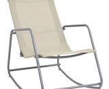 Asupermall - Garden Swing Chair Cream 95x54x85 cm Textilene 47929UK 797394246885