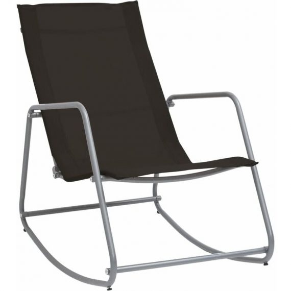 Garden Swing Chair Black 95x54x85 cm Textilene FF47928_UK - Topdeal FF47928_UK 7890123159937