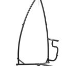 Outsunny Hammock Chair Stand Only Construction Heavy Duty Metal C-Stand for Hanging Hammock Chair Porch Swing Indoor or Outdoor Use 84A-167 5056399150258